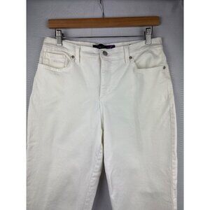 Gloria Vanderbilt Amanda White High-Waisted Womens Jeans Size 8